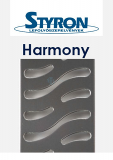 Styron 1000mm-es zuhanyfolyóka Harmony rács