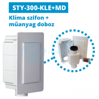 Klíma szifon + műanyag doboz STY-300-KLE+MD